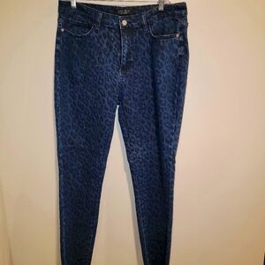 Judy Blue size 15 animal print skinny jeans